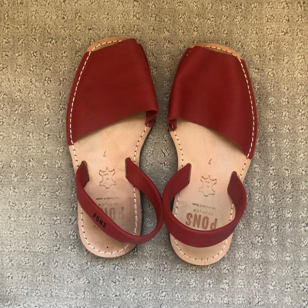 Red Pons, worn once!
